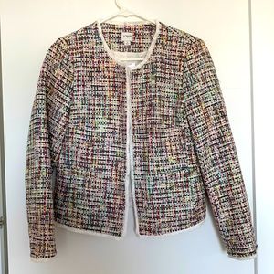 J. Crew Colorful Tweed Suit Jacket